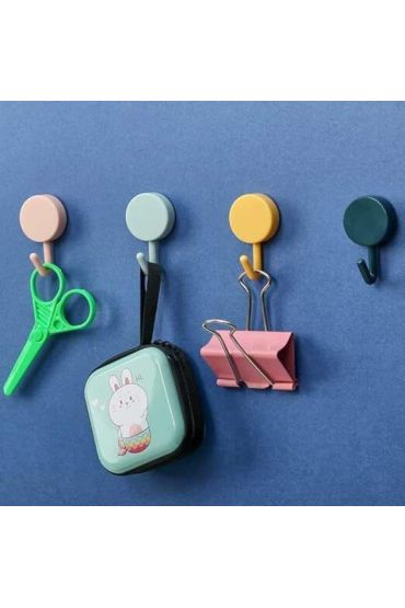 Kendinden Yapışkanlı Renkli Duvar Askısı 10 Adet