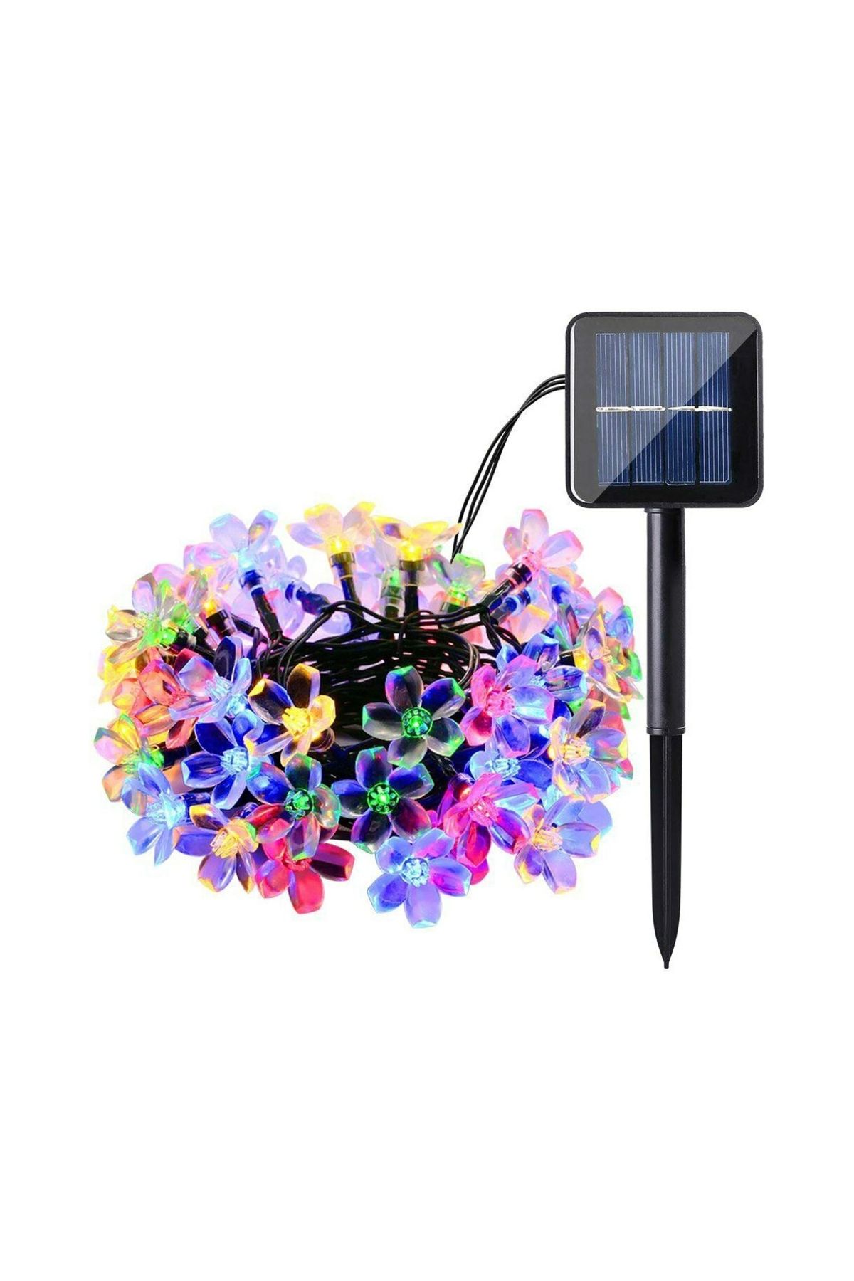 Solar 5 M 50 Led Papatya RGB 8 Fonksiyonlu