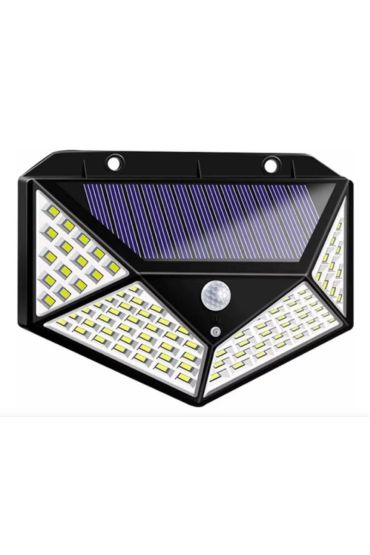 Solar Hareket Sensörlü Duvar Lambası 100 Led MZ-303