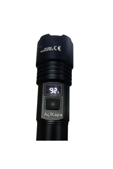 1300 Lümen TG Led 2800 mAH Zoom Özellikli Şarj Edilebilir El Feneri SK3600