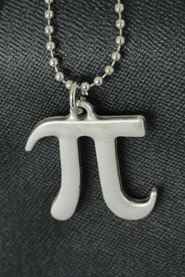 Pi Sayısı Tasarımlı Metal Erkek Kolye - TJ-ERK902-KS