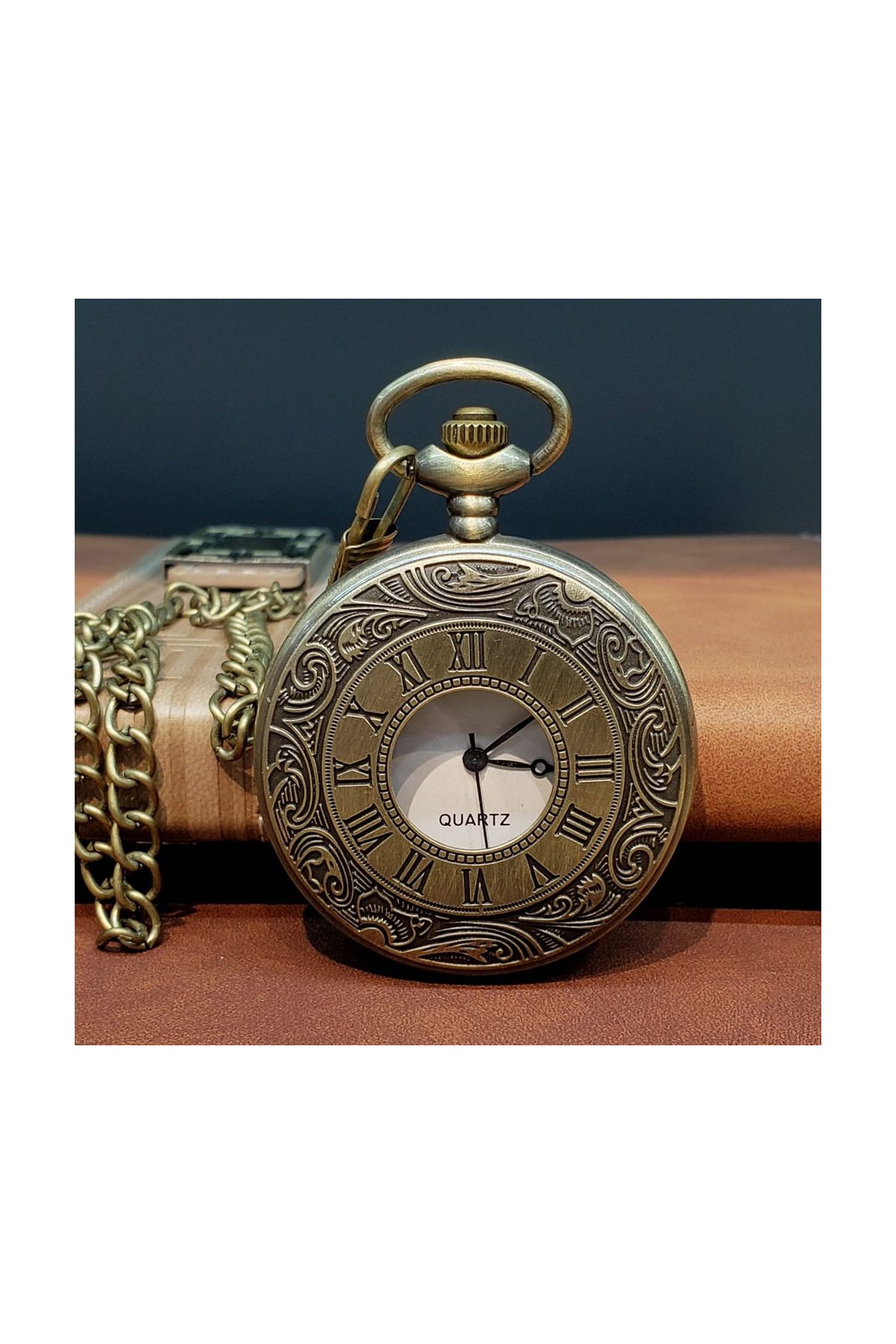 Vintage Tasarım Köstekli Saat