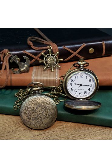 Vintage Tasarım Köstekli Saat