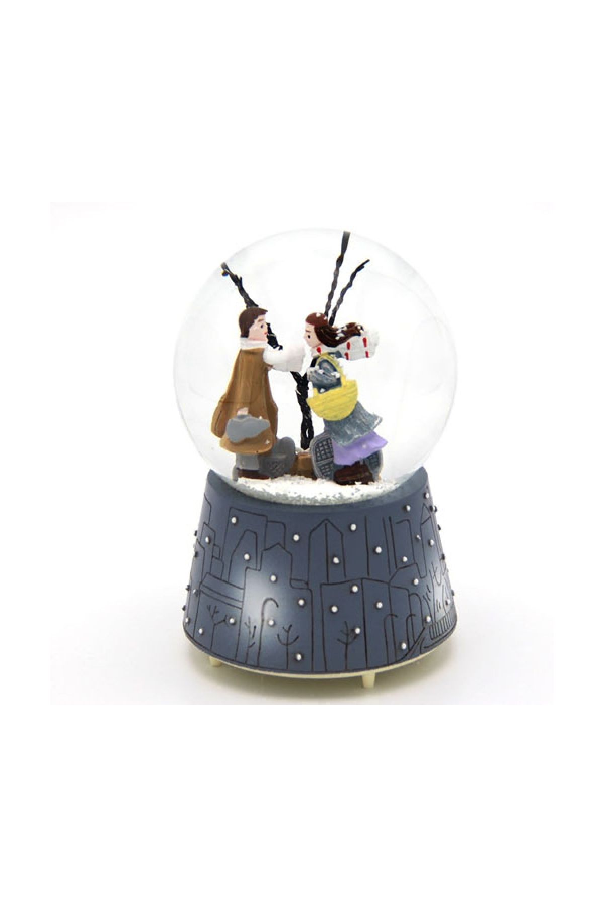 Orta Boy Kiş Masali Temali Pilli Kar Küresi