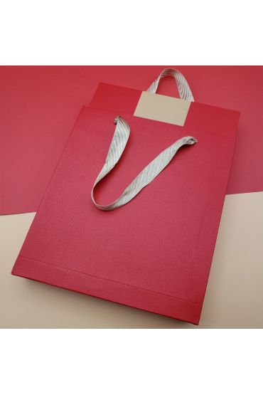 Çizgili Defter Ve Metal Kalem Seti Kırmızı