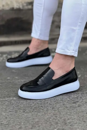 Siyah Rugan Erkek Casual Ayakkabı
