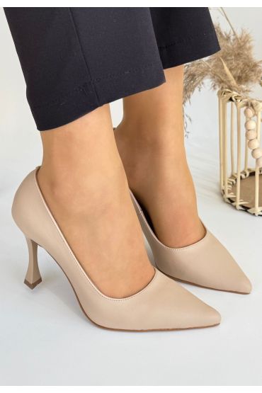 Nude Cilt Topuklu Ayakkabı
