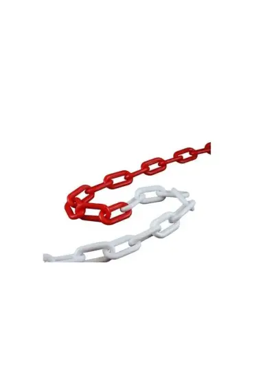 Plastik Zincir Kırmızı Beyaz ( 5 Metre)