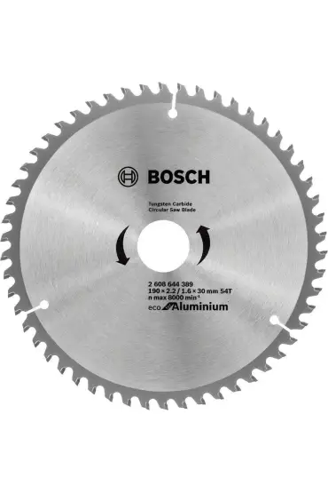 Bosch Alüminyum Daire Testere Bıçağı 190x30 mm 54 Diş