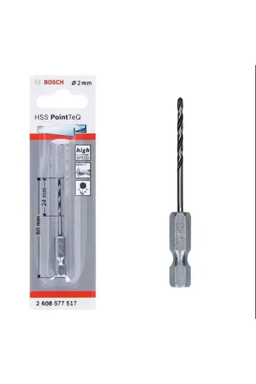 Bosch Pointteq Altıgen Şaftlı Hss Matkap Ucu 2 mm