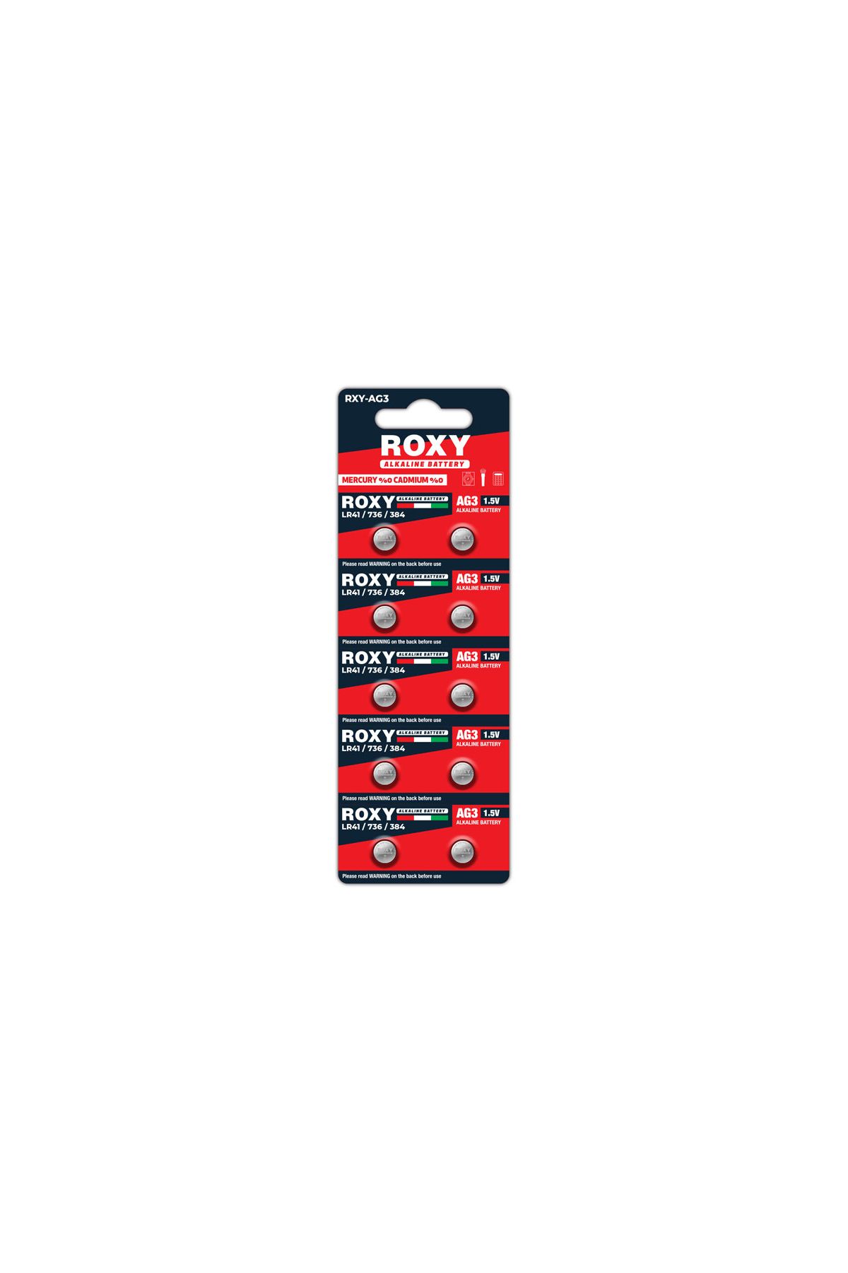 AG3 LR41/736/384 31 Mah Alkalin Düğme Pil 10 Lu Paket