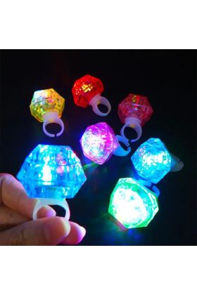 Kristal LED Parti Yüzük Seti 6 lı