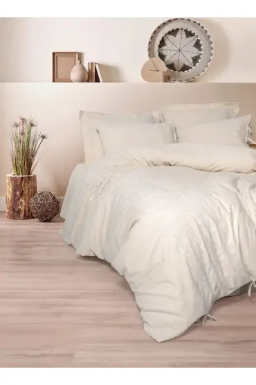 Cotton Keten Çift Kişilik Nevresim Takımı Kivora