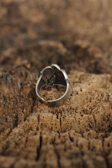 Ayarlanabilir Selçuklu Kartalı Arma Erkek Yüzük - TJ-EY344