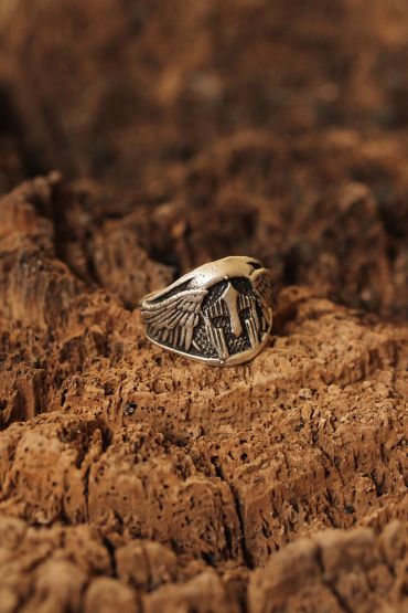 Miğfer Figürlü Ayarlanabilir Erkek Yüzük - TJ-EY424