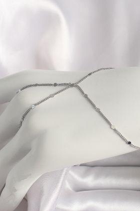 Pirinç Gümüş Renk Pul Detaylı Kadın Şahmeran - TJ-SN618