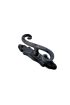 Antika Tarz Dekoratif Pirinç Kıvrık Pencere Kolu - 130x33 mm, Oksit