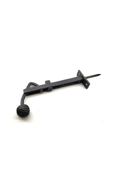 Antika Tarz Dekoratif Pirinç Ayarlı Panjur Stoperi - 150x55 mm, Oksit