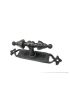 Antika Tarz Dekoratif Pirinç Burma Pencere Kolu - 152x32 mm, Oksit