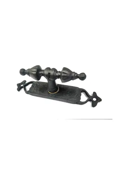 Antika Tarz Dekoratif Pirinç Burma Pencere Kolu - 152x32 mm, Oksit