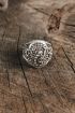 Antik Gümüş Renk Akrep İşleme Ayarlanabilir Erkek Yüzük - TJ-EY612