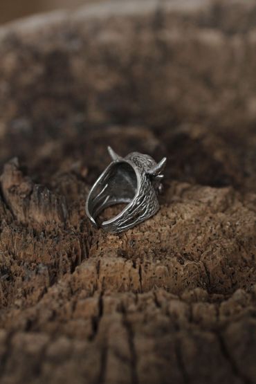 Ayarlanabilir Bufalo Tasarımlı Erkek Yüzük - TJ-EY400