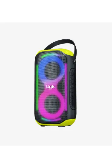 M404 RGB Işıklı Ayaklı Mikrofonlu 50W Bluetooth Hoparlör