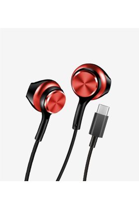 H75 EarPhone Yüksek Bas Mikrofonlu Tip-C Kulak İçi Kablolu Kulaklık
