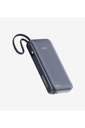 P131 Premium 130W Dijital Ekranlı Dahili Type-C Kablolu 20000 mAh Powerbank