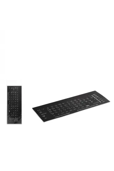 Klavye Stıcker Tuş Takımı Arapça İngilizce Siyah HDX8262