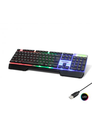 Kablolu Oyuncu Klavye Slım Led Q Siyah ND868