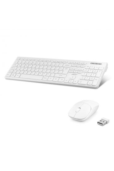 Wıreless Klavye Mouse Set Q Beyaz OAK920B