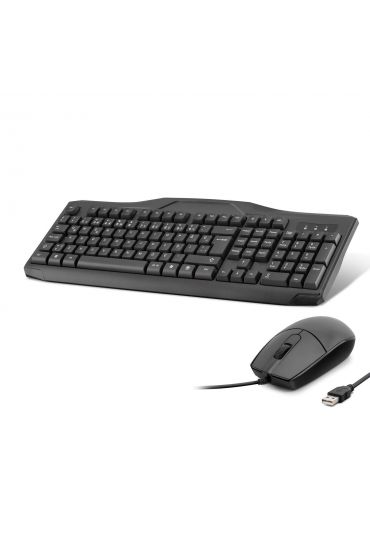 Kablolu Klavye Mouse Set Q Siyah OAK930