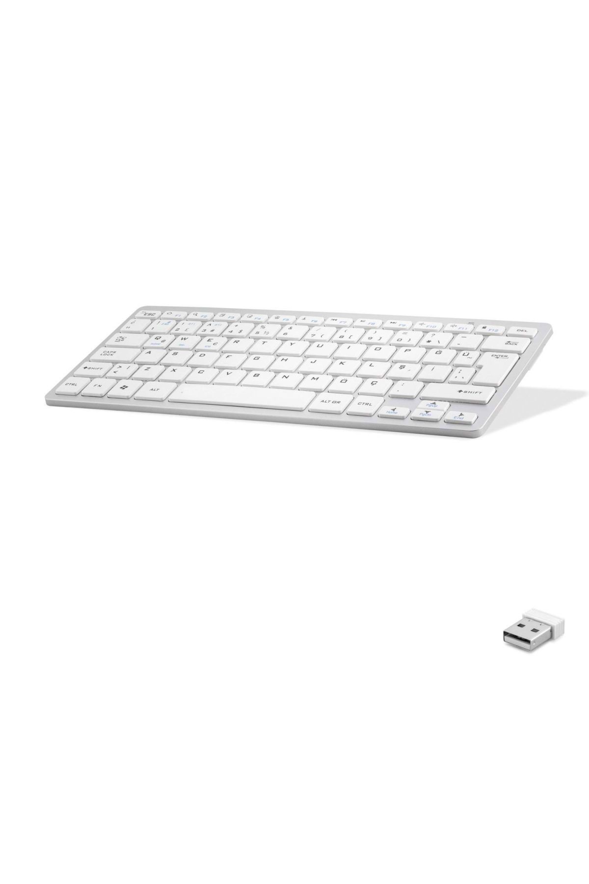 Bluetooth Klavye Multıdevıce Dual Mode 2.4Ghz Beyaz OKR220B