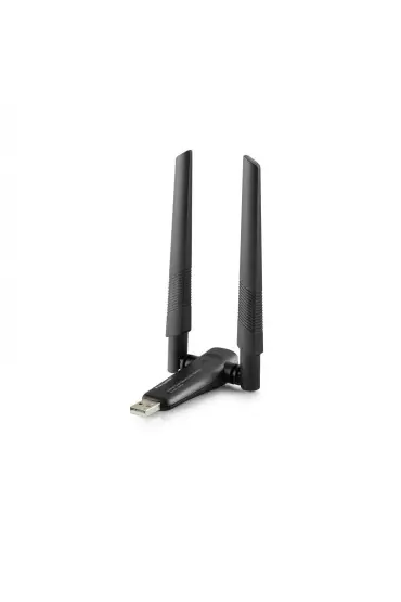 Usb Wıfı Adaptor 2.4Ghz&5Ghz Aıc8800D Ax1800 Wifi6 Siyah UAX04