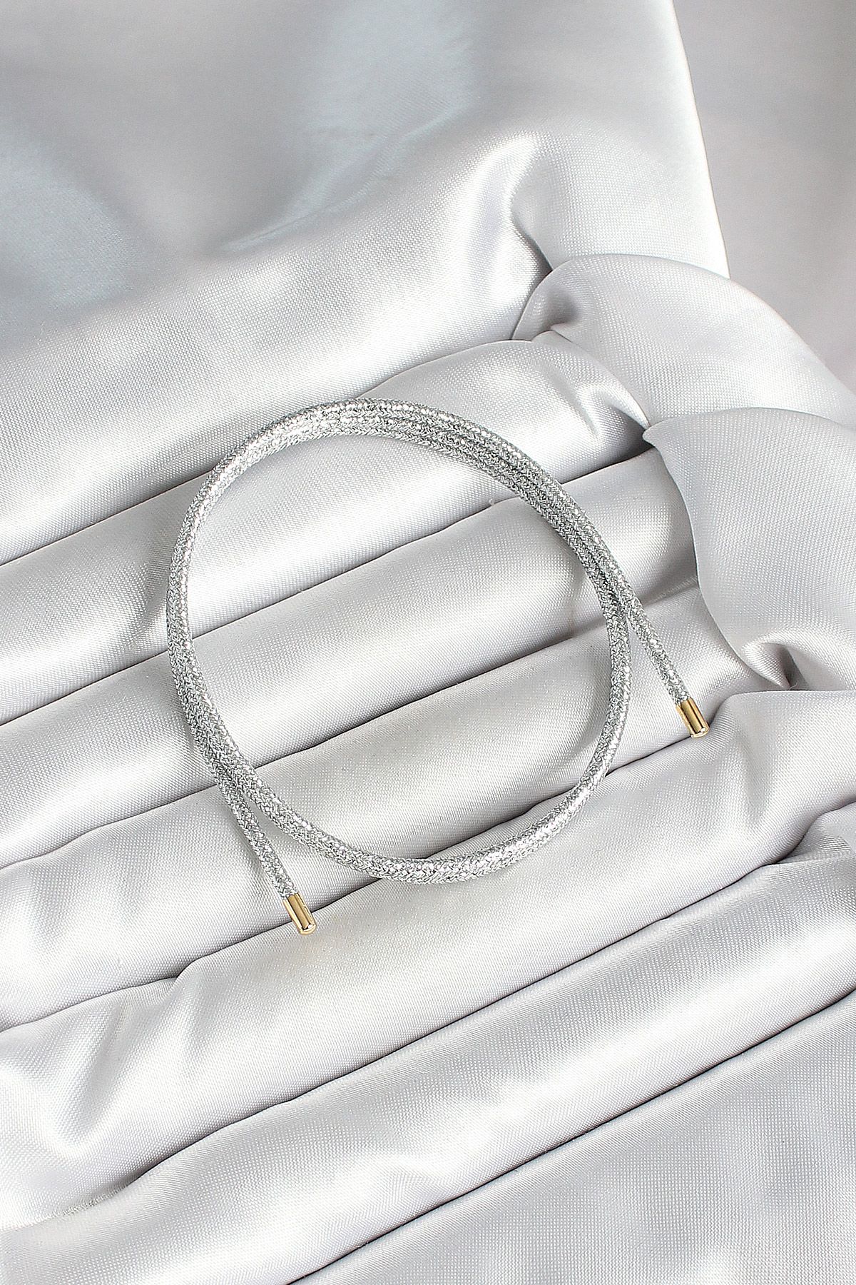 Mıknatıslı Gümüş Renk Sarmal Kadın Bileklik - TJ-BB6974