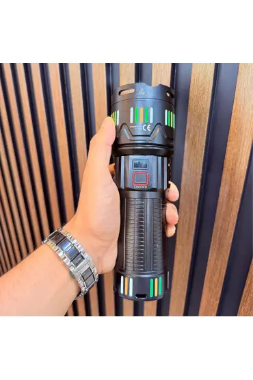 Pd-12800 45 Watt 4500 Lümen Zoomlu Profesyonel Avcı El Feneri