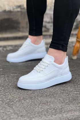 Beyaz Ortopedik Taban Erkek Casual Ayakkabı