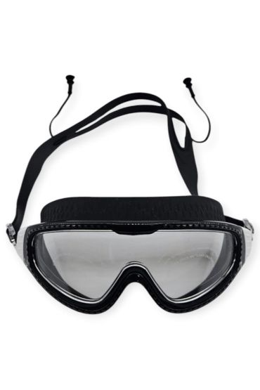 Yüzücü Gözlüğü Silikon Kulaklıklı SİYAH - AF108