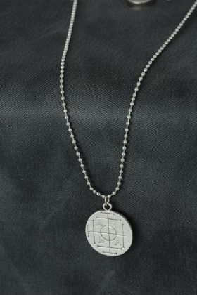 Madalyon Figürlü Metal Erkek Kolye - TJ-ERK933-KS