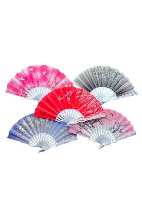 Plastik Kumaş Yelpaze 12 li Karışık OB-049