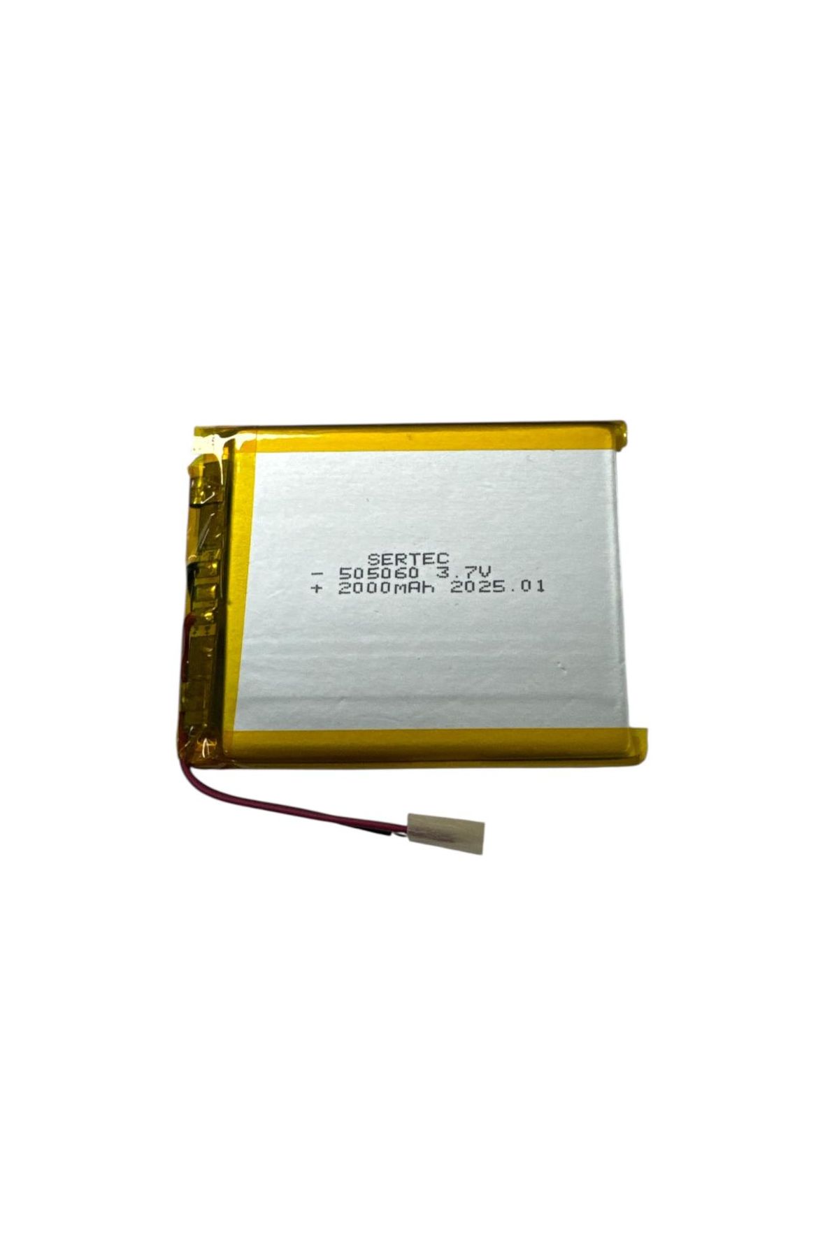 505060 3.7V 2000 mAh Li-Polymer Pil Devreli/1.5A