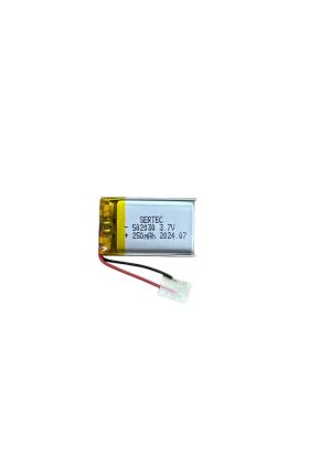 502030 3.7V 250 MAh Li-Polymer Pil Devreli/1.5A