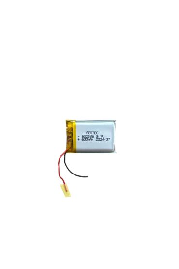 602535 3.7V 600 MAh Li-Polymer Pil Devreli/1.5A