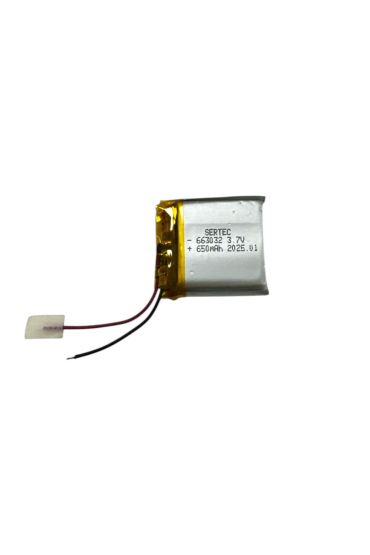 663032 3.7V 650mAh Li-Polymer Pil Devreli/1.5A