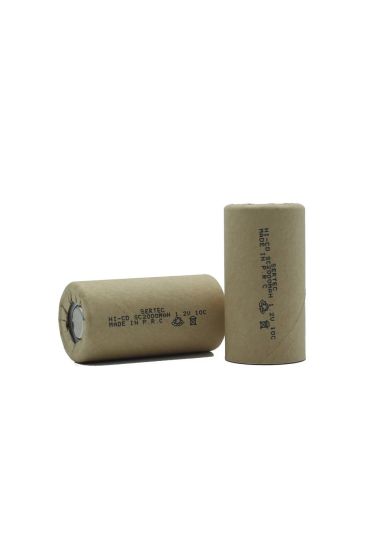 1.2V Ni-Cd SC 2000 Mah Kağıt Şarjlı Pil 10C Başsız/Flat Head