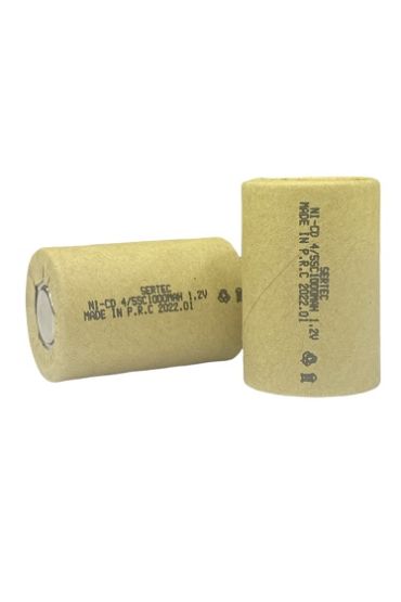 1.2V Ni-Cd  4/5 SC 1000 Mah Kağıt Şarjlı Pil 3C Başsız/Flat Head