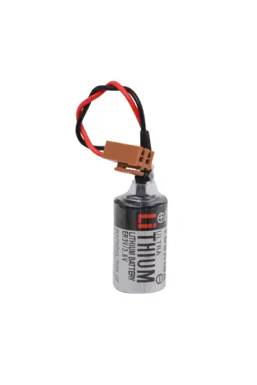 ER3V 3.6V 1/2AA Size Lithium Pil - Kahverengi Soket