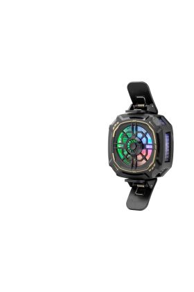 Telefon Buz Soğutucu Fan Mıknatıs Ve Klips Rgb Siyah HDX4381