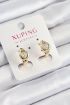 Xuping Zirkon Taşlı Kalp Model Gold Renk Kadın Küpe - TJ-BKP10840